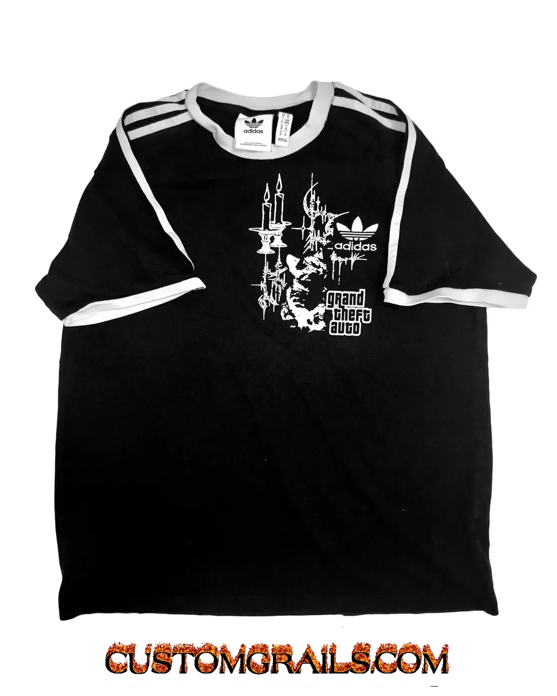 #9 Y2K BLACK ADIDAS SHIRT
