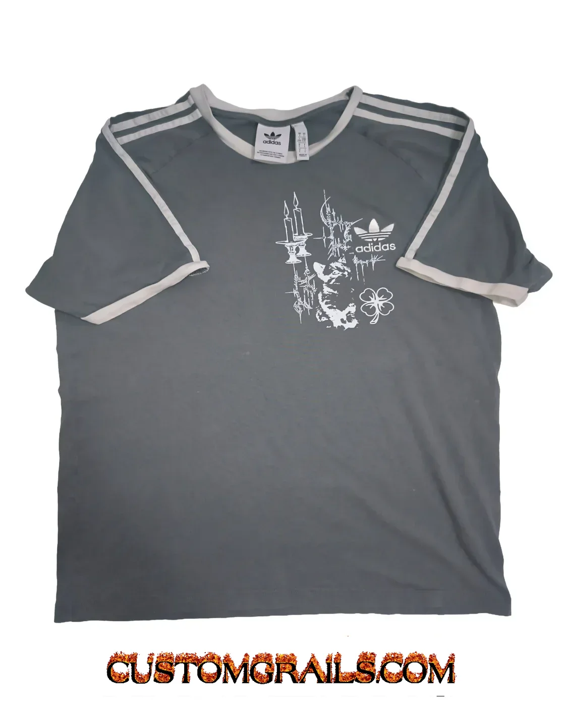 #6 Y2K GRAY ADIDAS SHIRT